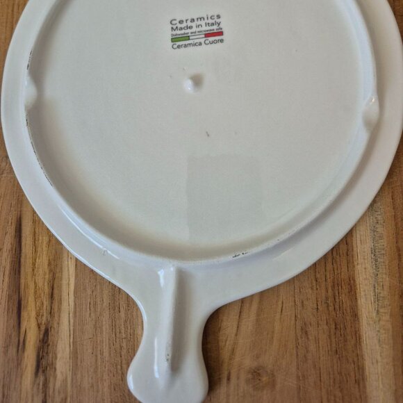 Ceramica Cuore Ceramic trivet Cheese Board Lemon Tuscan Villa Made in Italy - Picture 2 of 5